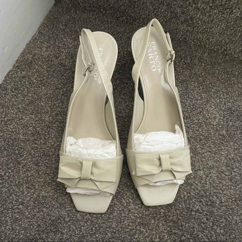 Franco Sarto Beige Dress Sandals